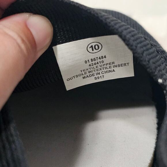 TOMMY BAHAMA Knit Memory Foam Slip-Ons Black White Size 10 - Picture 8 of 8